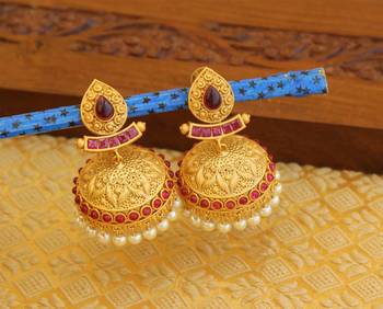 Matte finish lakshmi necklace set 2