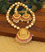 Matte finish temple necklace set