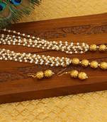Gold plated pearl necklace