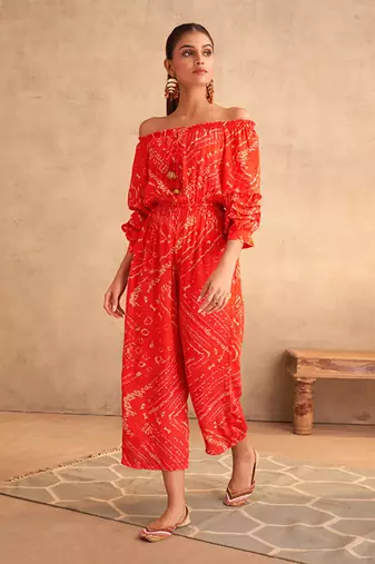 red cora jumpsuit