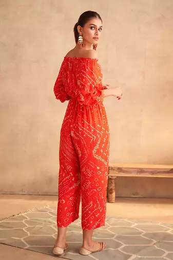 red cora jumpsuit