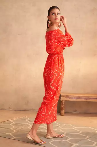 red cora jumpsuit