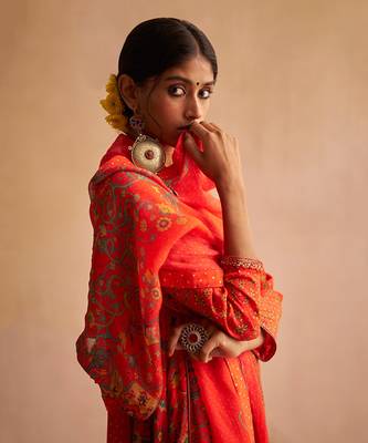 Red nadiya kurta set 5