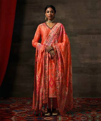 Apricot uma kurta set 1