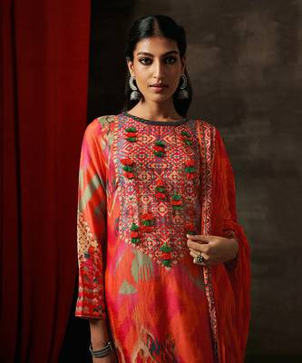 Apricot hema kurta set 4