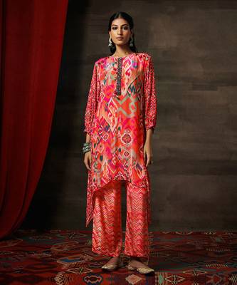 Apricot roop kurta set 1