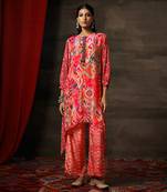 Apricot roop kurta set