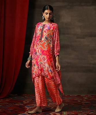 Apricot roop kurta set 2