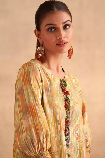 Olive yasmin kurta set