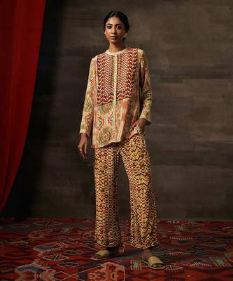 Olive malti kurta set 1