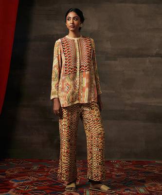 Olive malti kurta set 2