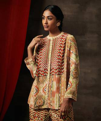 Olive malti kurta set 5