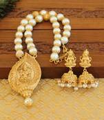 Matte finish temple necklace set