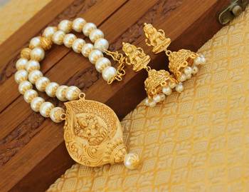 Matte finish temple necklace set 2