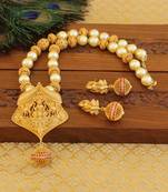 Matte finish temple necklace set