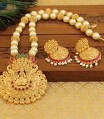 Matte finish temple necklace set