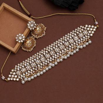 white kundan wedding necklace-sets 5