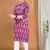 men's pastel kurta top - ikat print