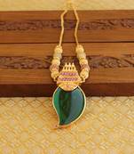 Kerala style palakka 2 in 1 gold plated mango necklace