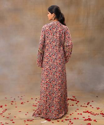 Ivory printed sharara cape set 5