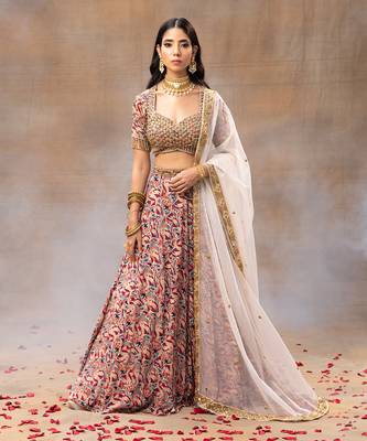 Ivory Printed Lehenga Set 1