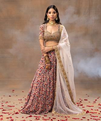 Ivory Printed Lehenga Set 2