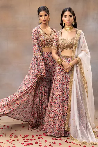 Ivory Printed Lehenga Set