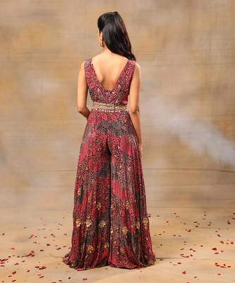 Pink printed jumpsuit 4