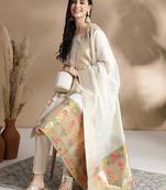 Rajgranth women's jacquard fabric jacquard print kurta set with duppata
