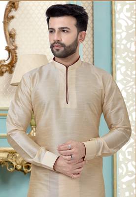 Readymade Men's Kurta With Dhoti 2