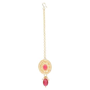 Traditional Handcrafted Pearl Necklace Jewellery Set With Earrings & Maang Tikka Set 6