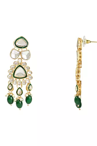 Traditional Pearl Kundan Necklace Jewellery Set With Earring Maang Tikka Set
