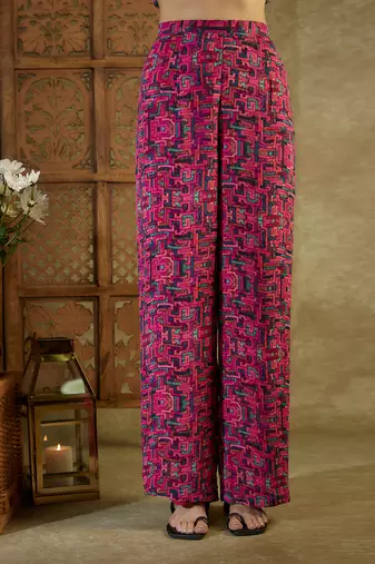 Pink printed co ord set