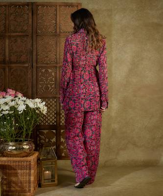 Pink printed co ord set 5