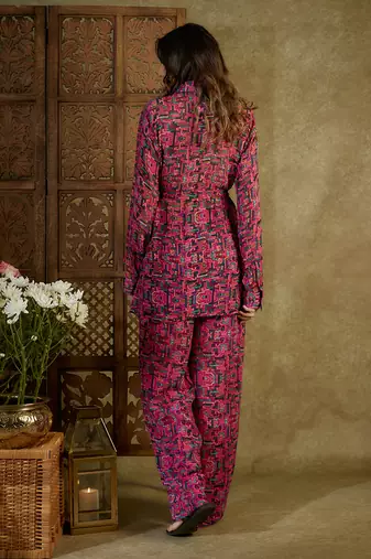 Pink printed co ord set
