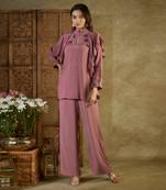 Rose pink ruffle co ord set