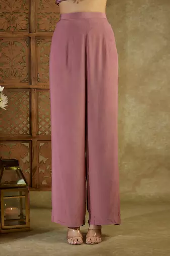 Rose pink ruffle co ord set