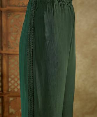 Forest green asymmetrical co ord set 2