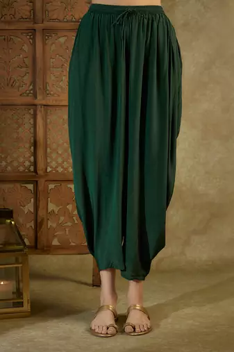 Forest green kaftan set