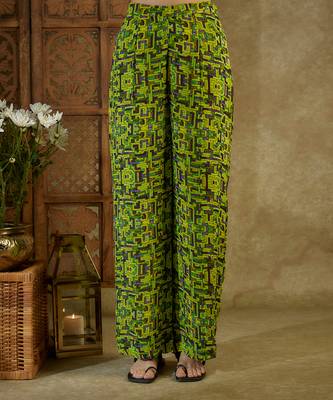 Green printed co ord set 3