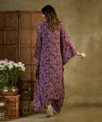 Purple printed kaftan 2