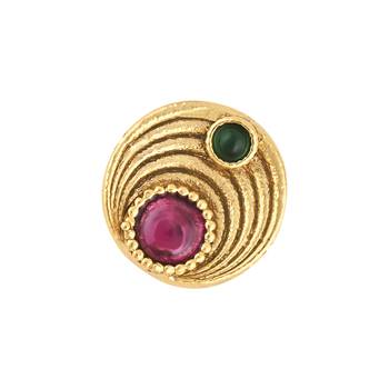 Traditional Round Shape Nose Pin Without Piercing For Women And Girls 5