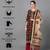 Black Ethnic Motif Printed With Embroidery Work Stitched Straight Kurta Palazzo With Dupatta Set