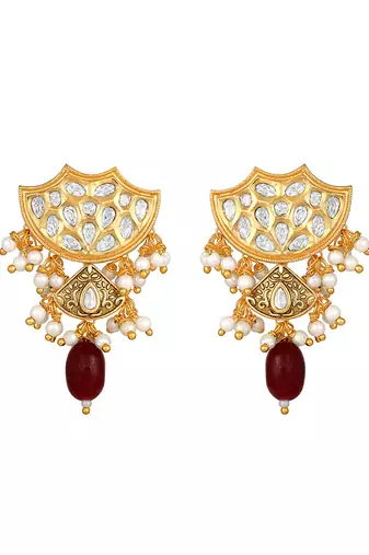 Moissanite & ruby necklace set