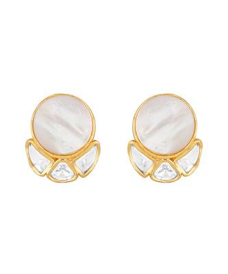 Mother of pearl & shell pearls necklace set 4