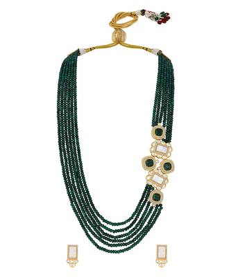 Emerald & polki malla set 2