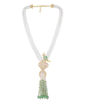 Kundan pearl necklace set 3