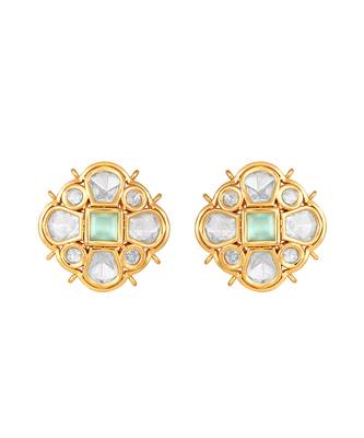 Kundan pearl necklace set 4