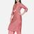 Peach Embroidered Poly Silk Kurta Set