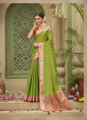Tussar silk saree 1